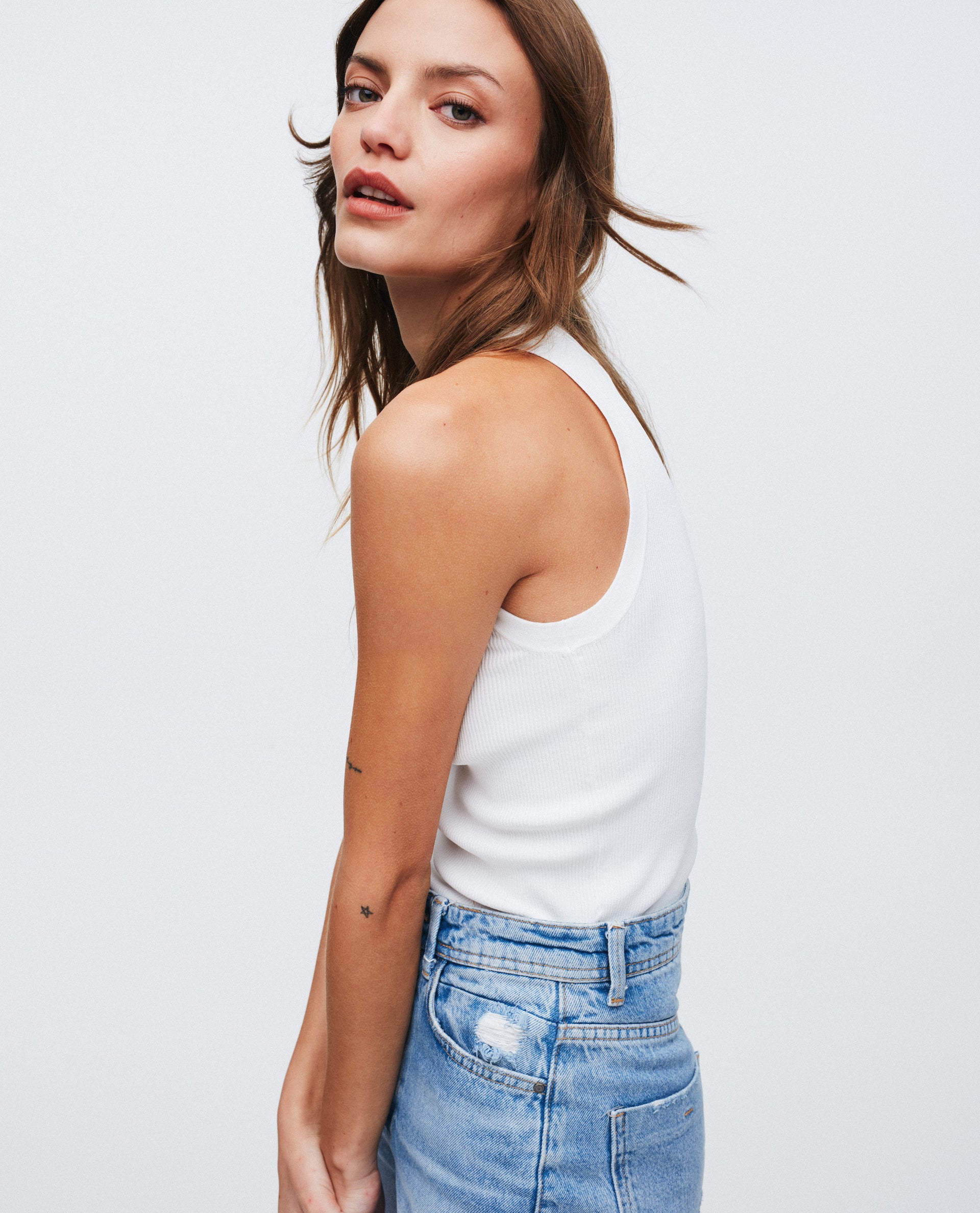 Débardeur Laura Blanc Cassé