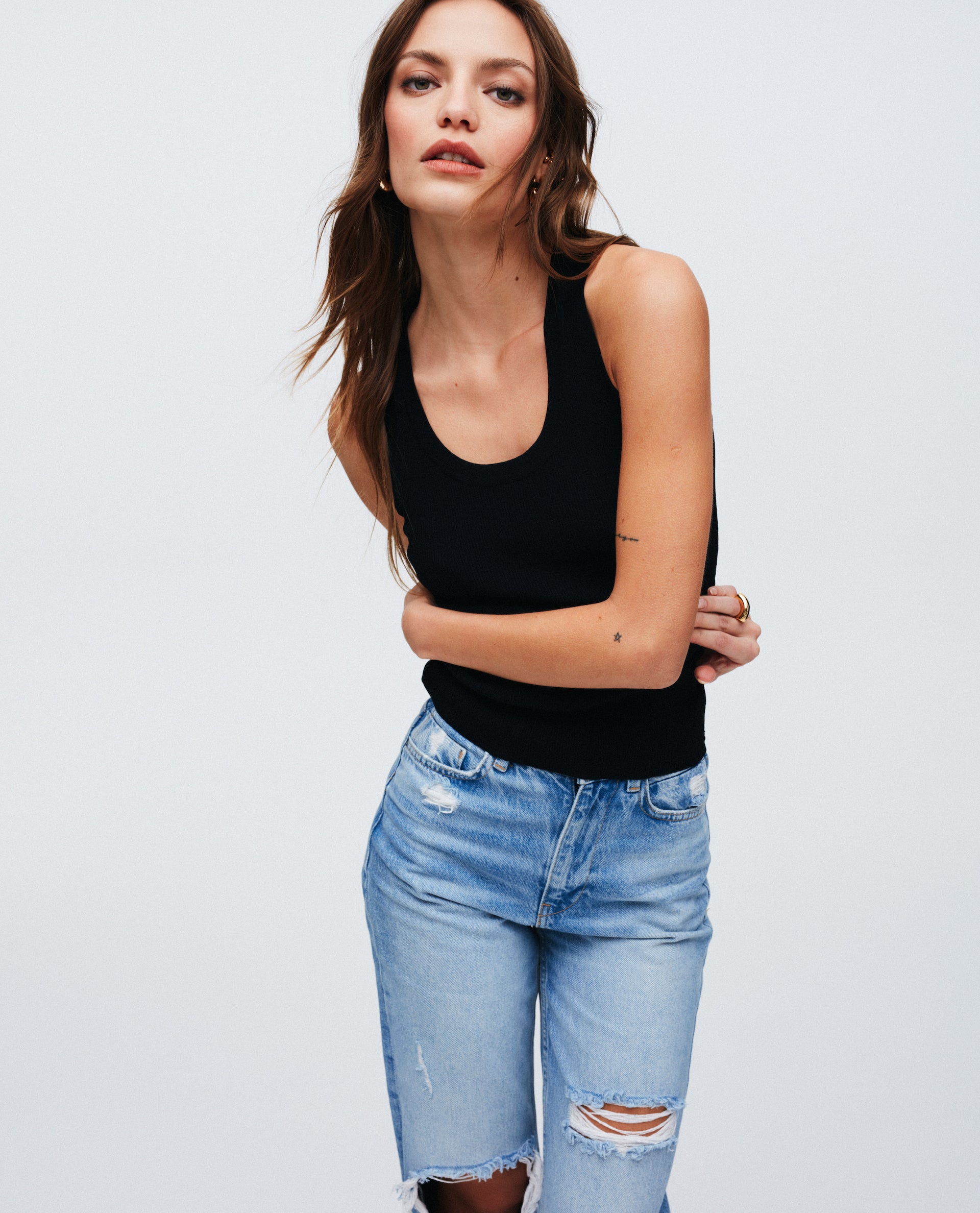 Estefania Tank Black
