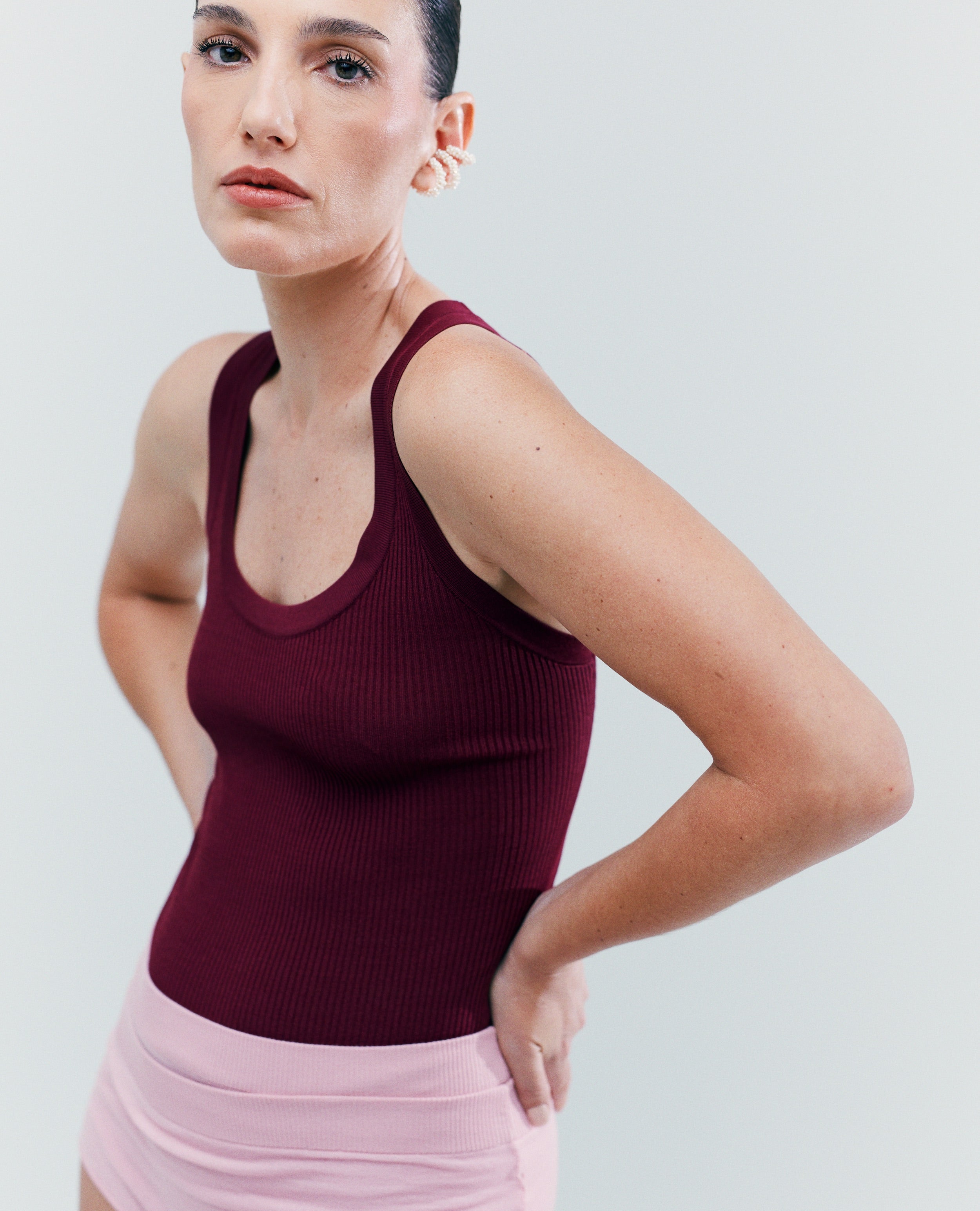 Estefania Tank Burgundy