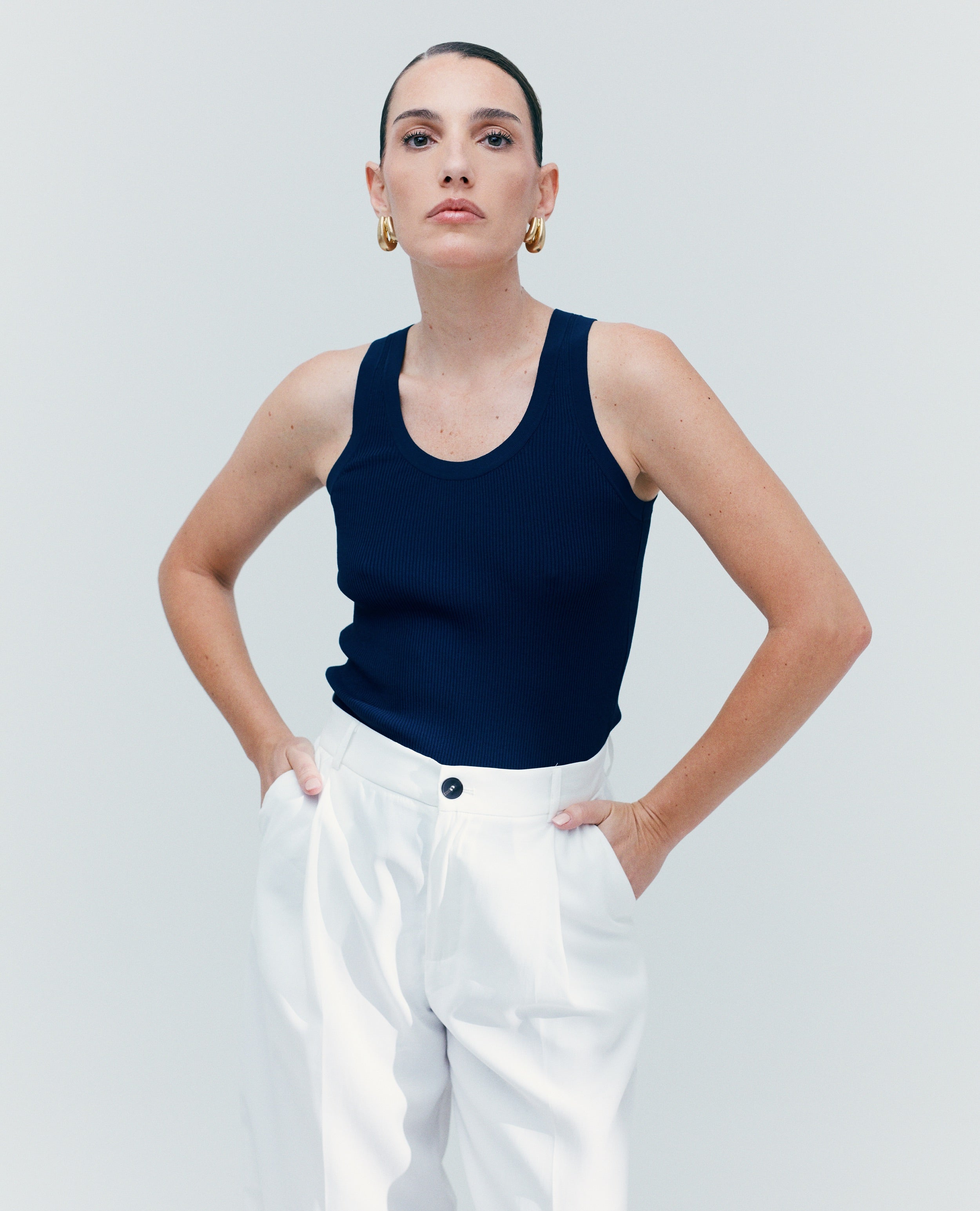 Estefania Tank Navy Blue